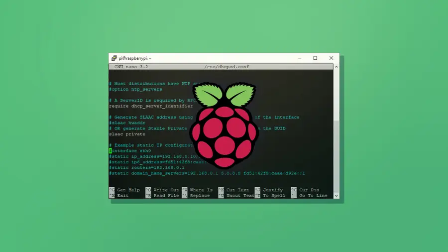 setting a static ip raspberry pi